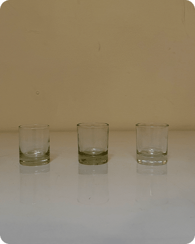 Clear Votives Rounded