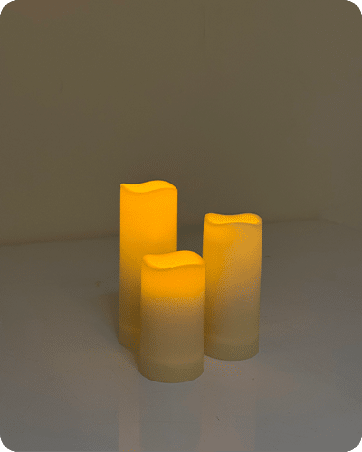 LED Candle Trio Rounded